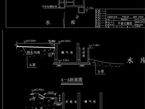 污水处理厂工艺流程图cad
